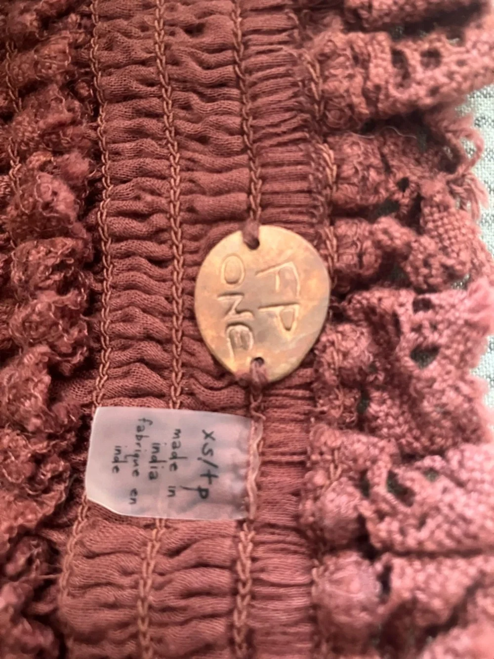 Free People Raven Convertible Maxi Skirt in Rusty Rose XS